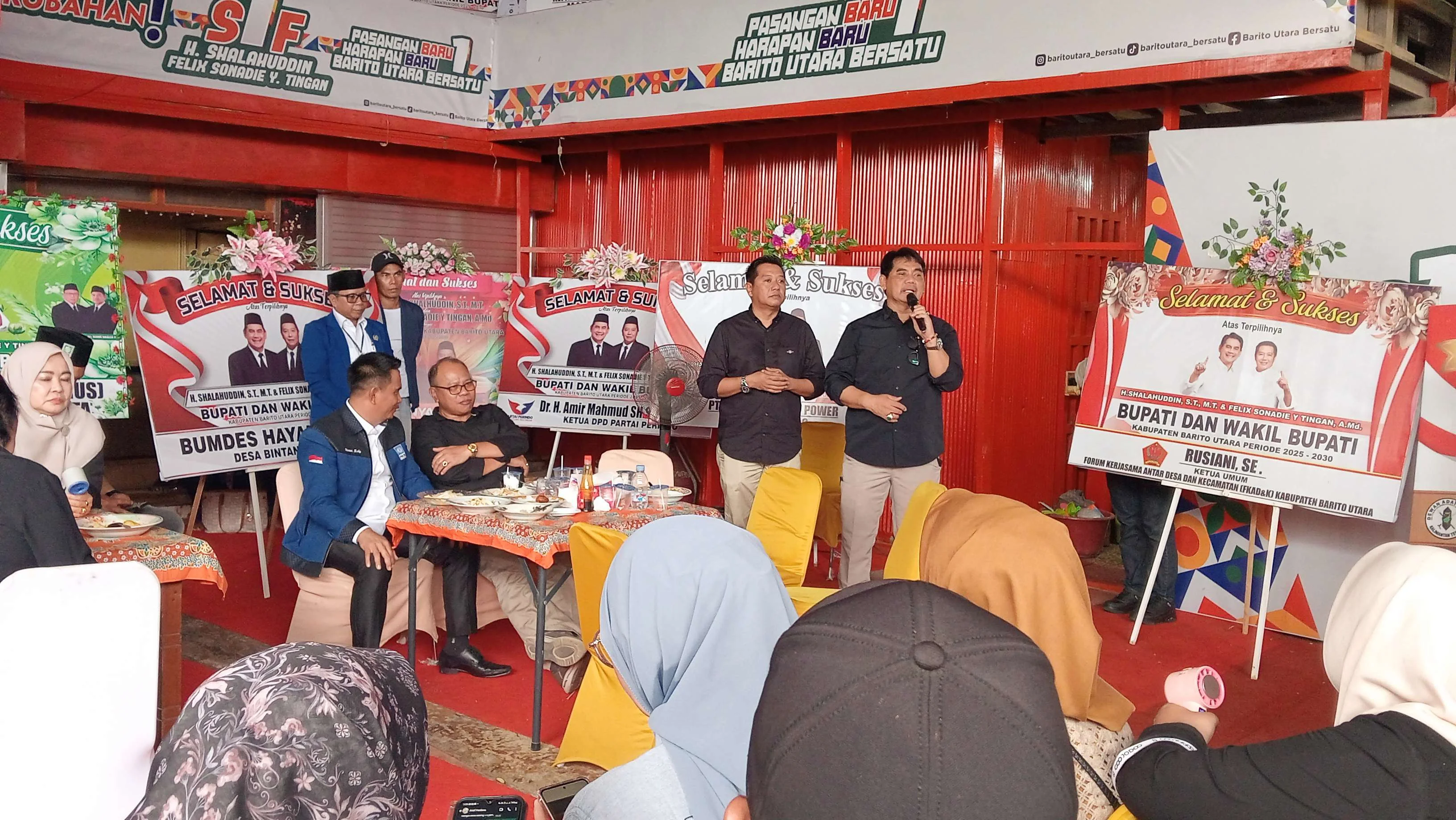 Pidato Shalahuddin Calon Bupati Terpilih Barito Utara dan Tokoh Perintis Perubahan H. Gogo Purman Jaya Usai Resmi Menang